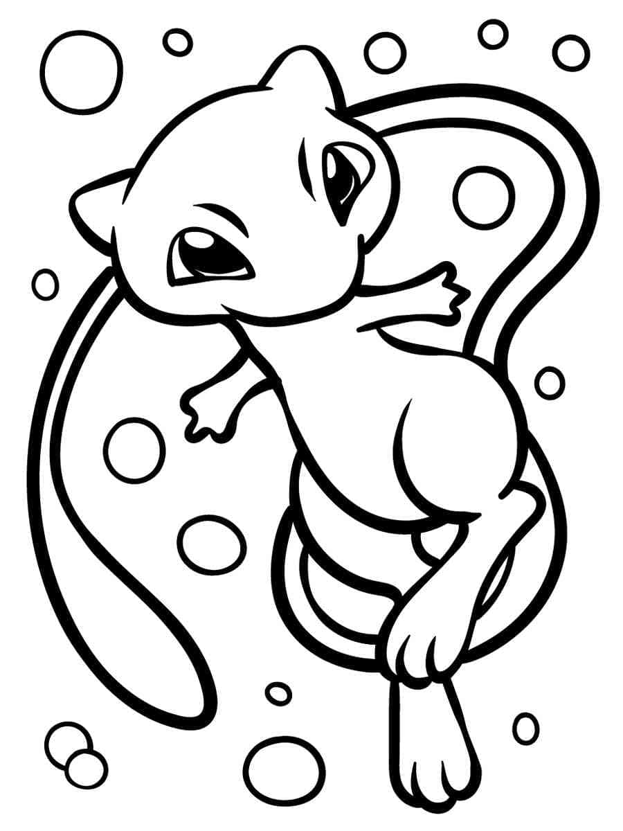 Dibujo gratuito Mew #187447 de la coleccion Videojuegos para imprimir