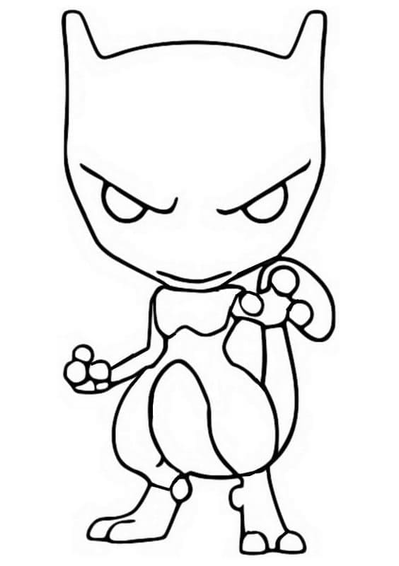 Dibujo para colorear: Mewtwo (Videojuegos) #179437 - Dibujos para Colorear e Imprimir Gratis