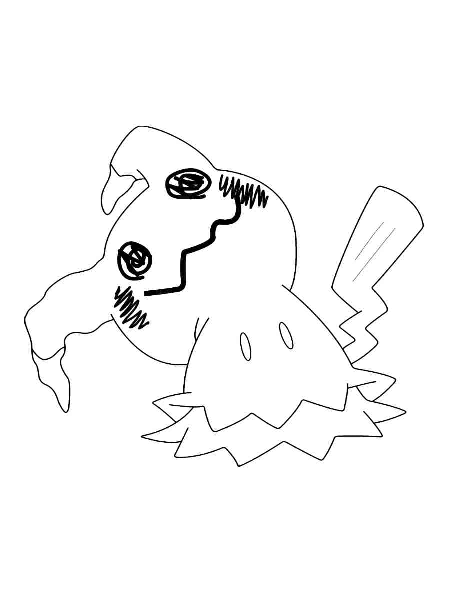 Dibujo para colorear: Mimikyu (Videojuegos) #181573 - Dibujos para Colorear e Imprimir Gratis
