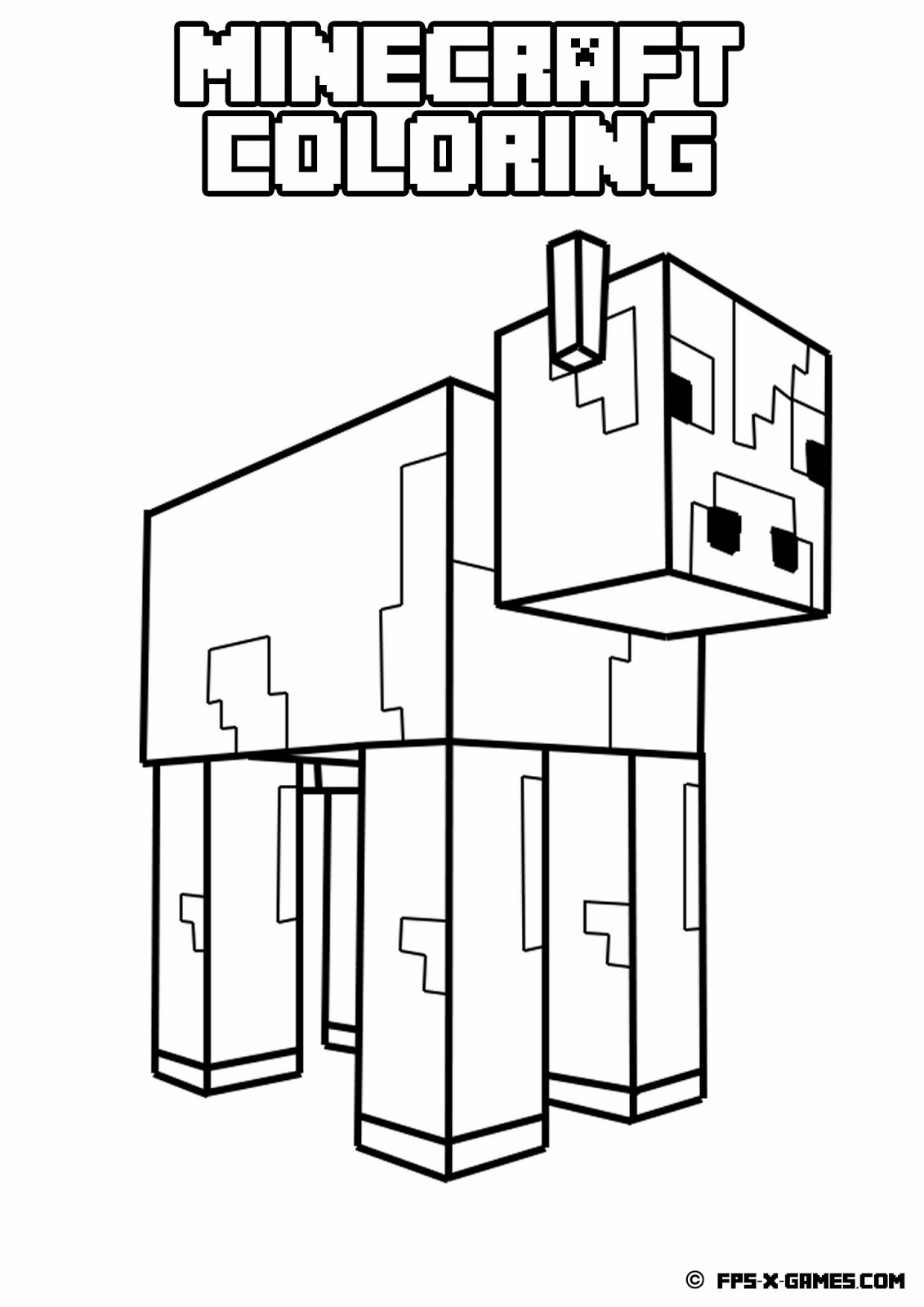 Dibujo para colorear: Minecraft (Videojuegos) #113782 - Dibujos para Colorear e Imprimir Gratis