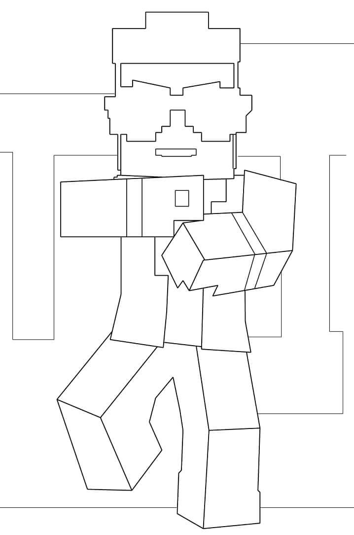 Dibujo gratuito Minecraft #171157 de la coleccion Videojuegos para imprimir