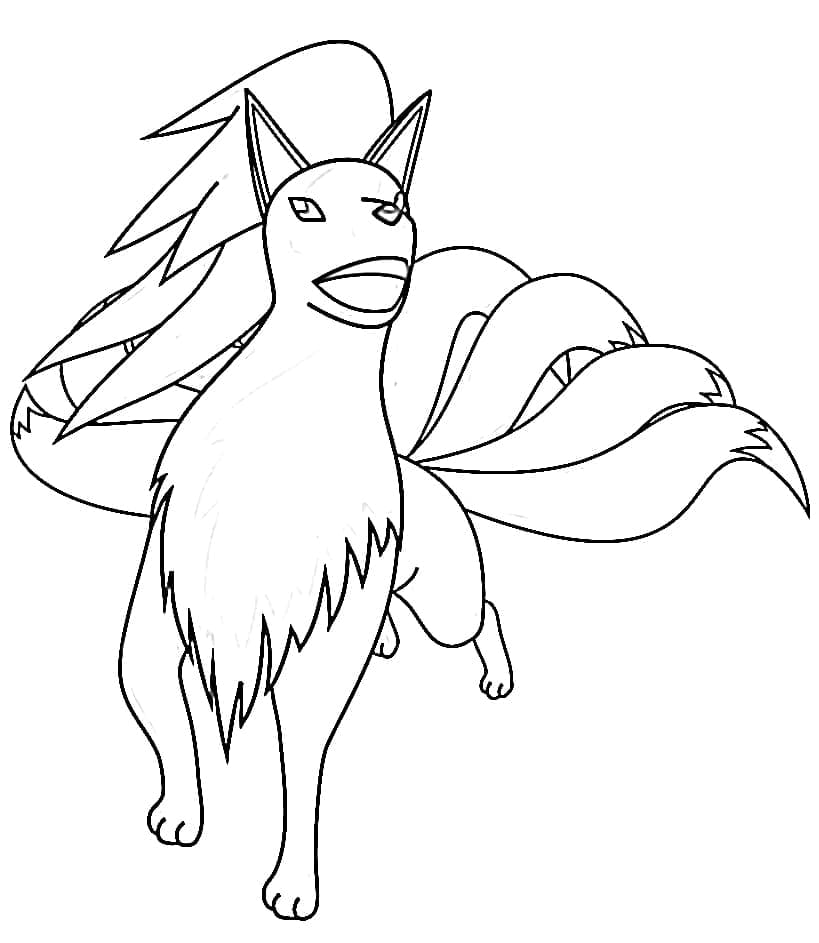 Dibujo gratuito Ninetales #181830 de la coleccion Videojuegos para imprimir