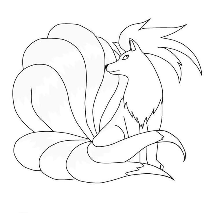 Dibujo gratuito Ninetales #181832 de la coleccion Videojuegos para imprimir