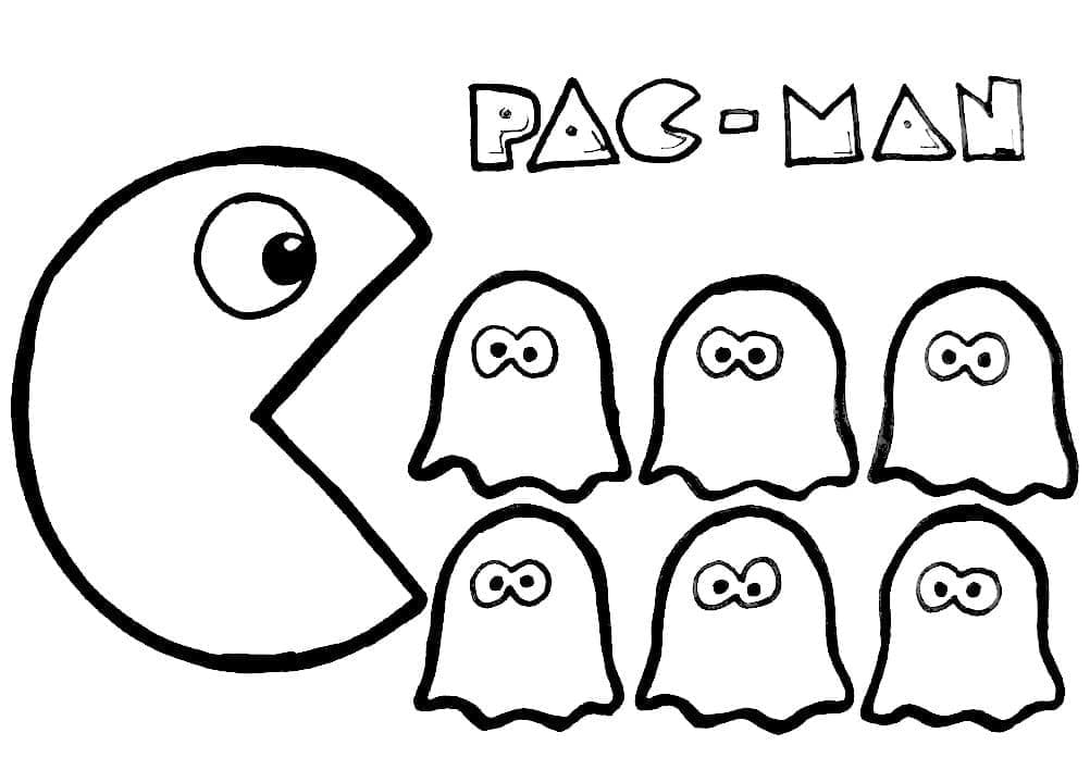 Dibujo gratuito Pac-Man #207772 de la coleccion Videojuegos para imprimir