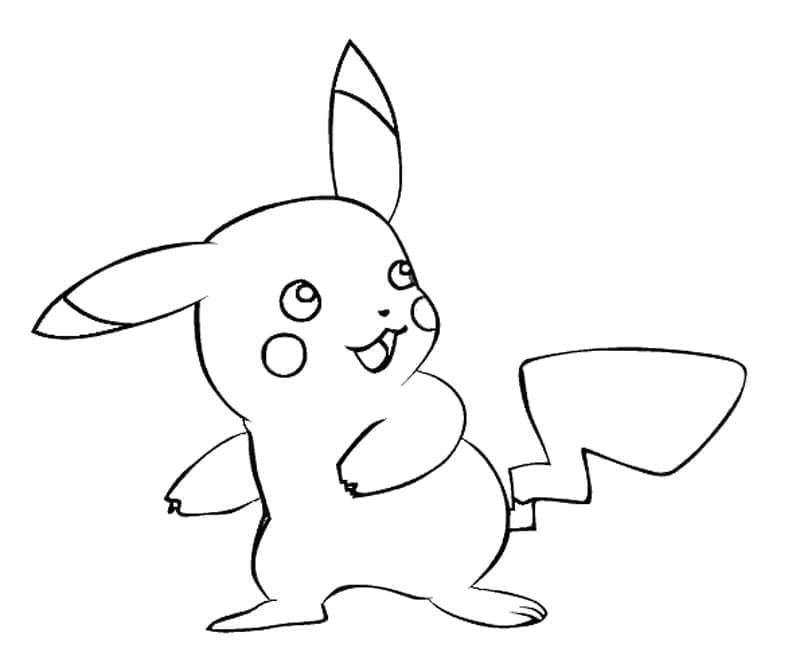 Dibujo gratuito Pikachu #177231 de la coleccion Videojuegos para imprimir