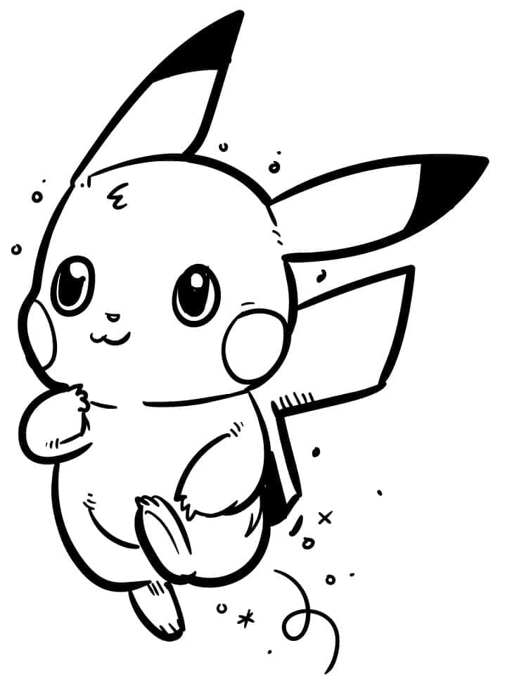 Dibujo gratuito Pikachu #177233 de la coleccion Videojuegos para imprimir