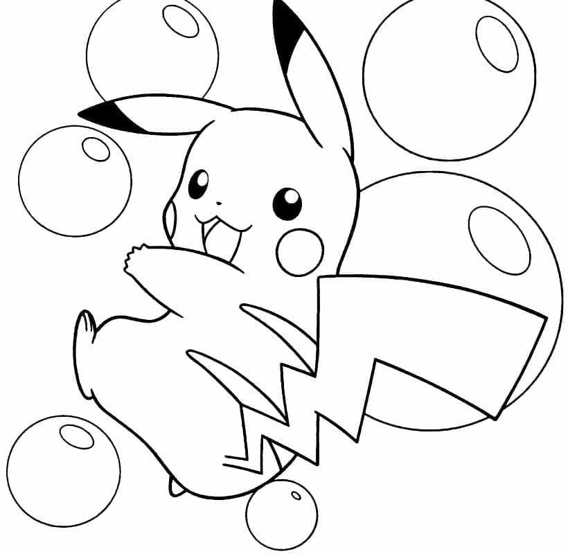Dibujo gratuito Pikachu #177234 de la coleccion Videojuegos para imprimir