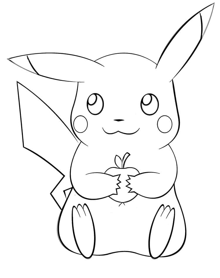 Dibujo gratuito Pikachu #177245 de la coleccion Videojuegos para imprimir