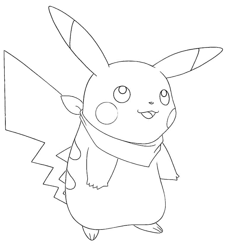 Dibujo gratuito Pikachu #177247 de la coleccion Videojuegos para imprimir
