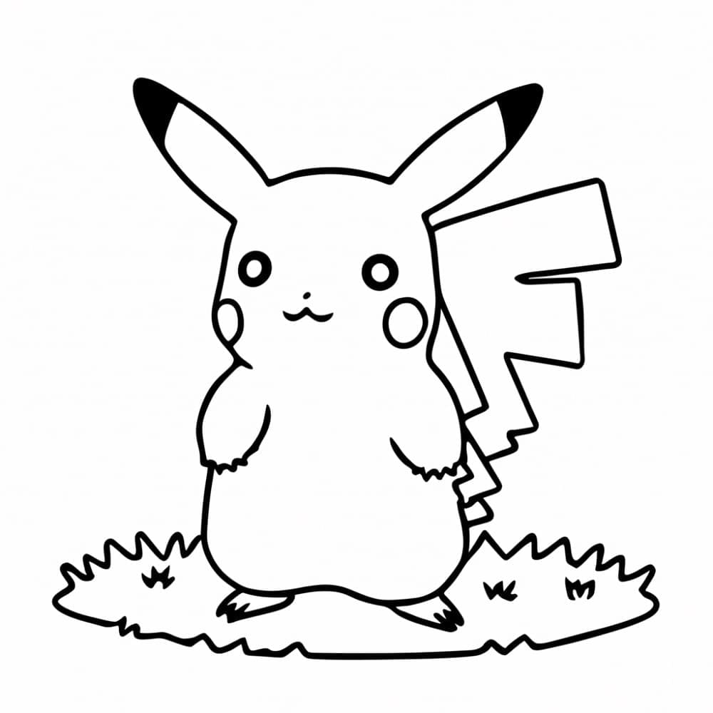 Dibujo gratuito Pikachu #215410 de la coleccion Videojuegos para imprimir