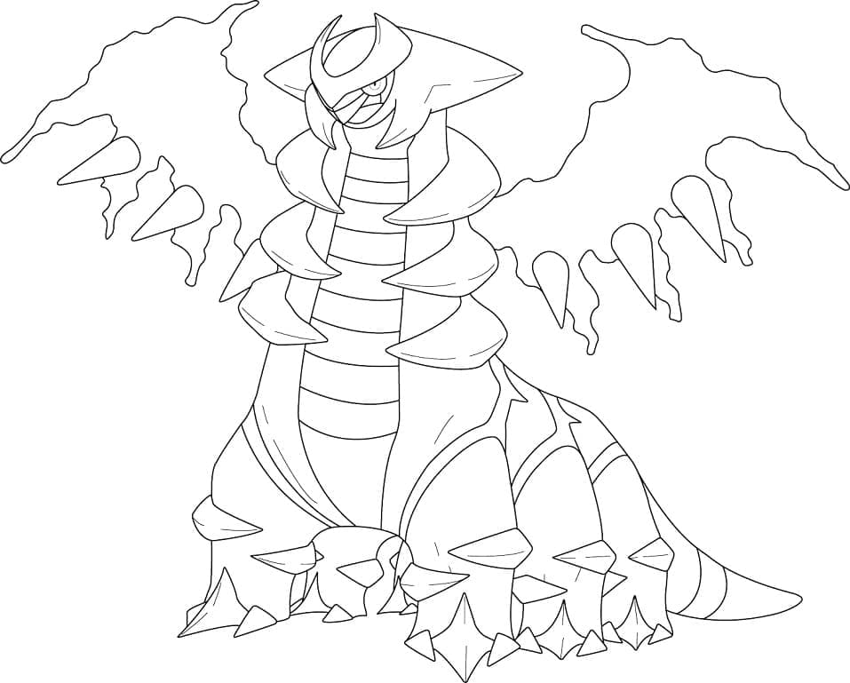 Dibujo para colorear: Pokémon Giratina (Videojuegos) #186828 - Dibujos para Colorear e Imprimir Gratis