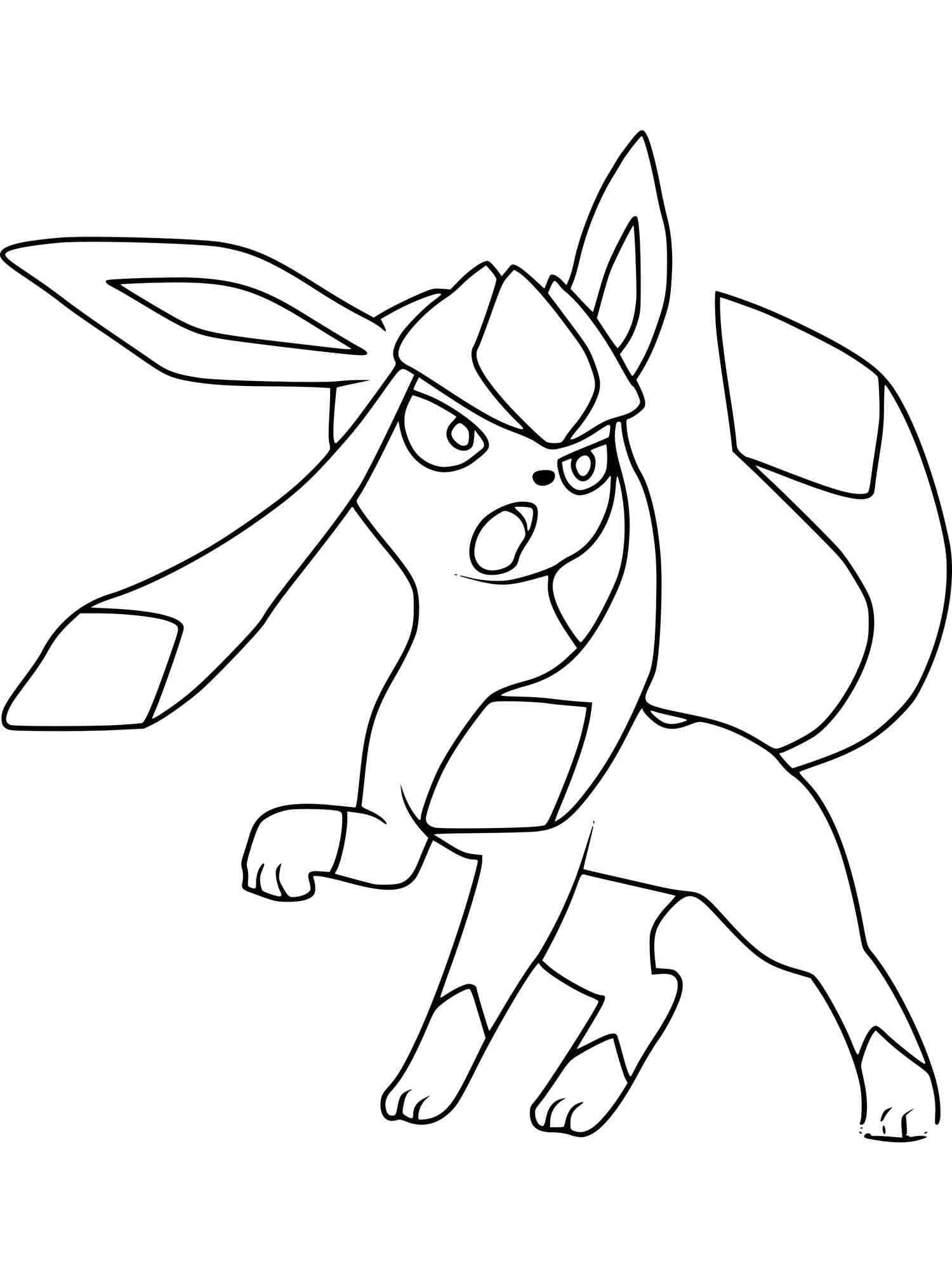 Dibujo gratuito Pokemon Glaceon #187345 de la coleccion Videojuegos para imprimir
