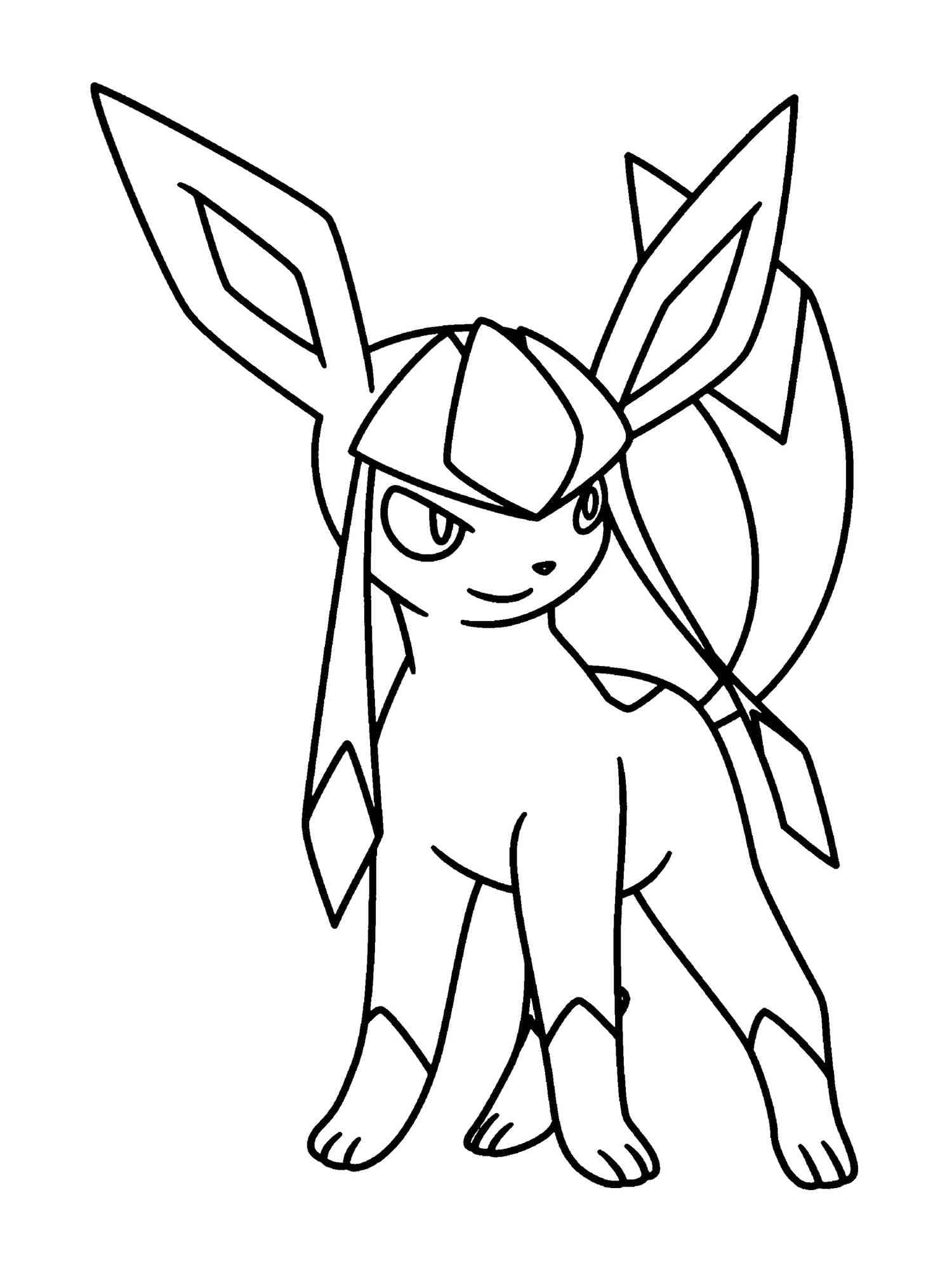 Dibujo gratuito Pokemon Glaceon #187347 de la coleccion Videojuegos para imprimir