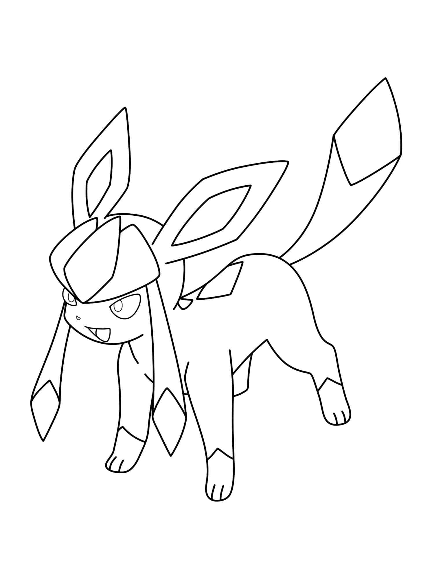 Dibujo gratuito Pokemon Glaceon #187348 de la coleccion Videojuegos para imprimir