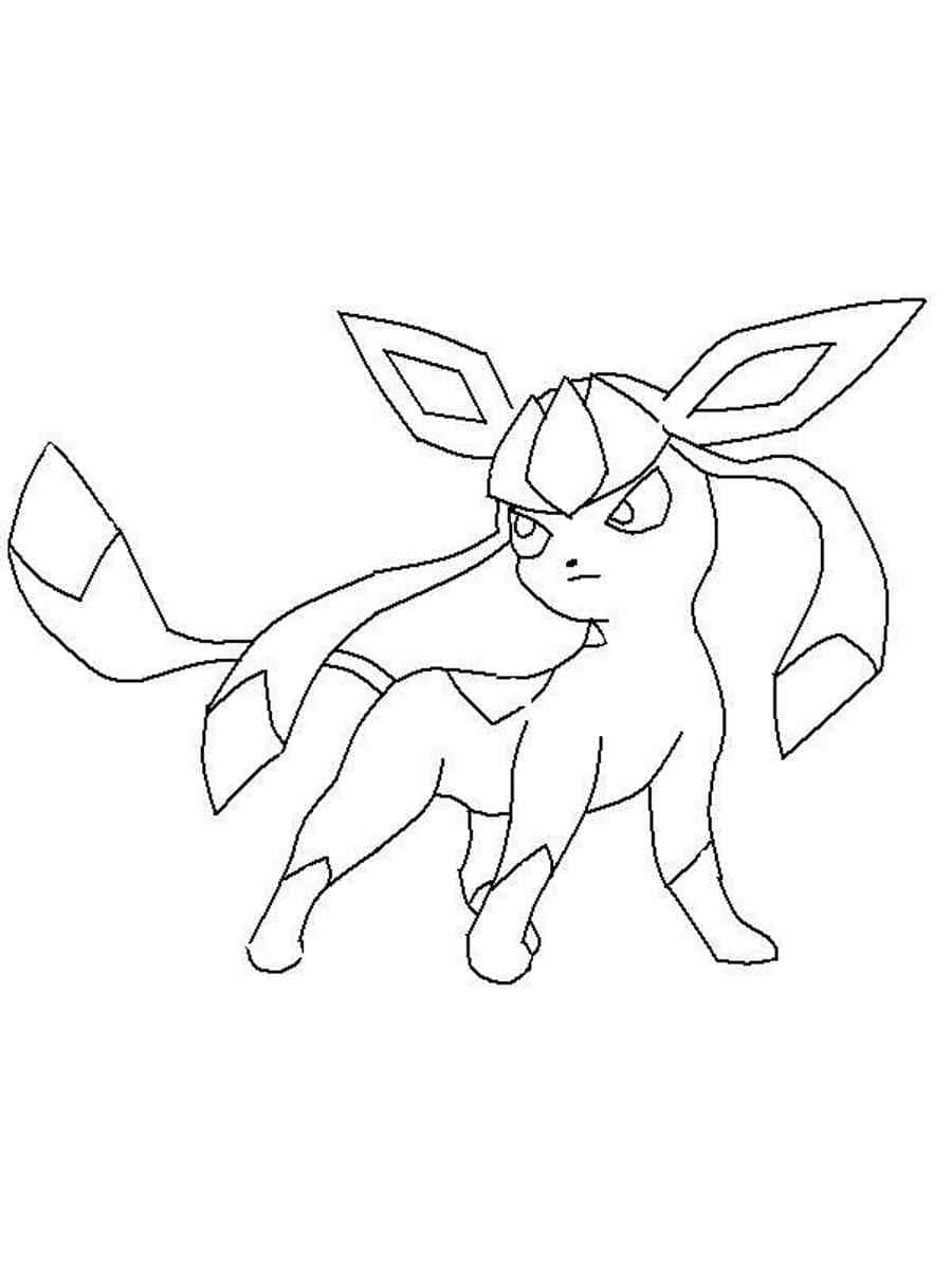 Dibujo gratuito Pokemon Glaceon #187350 de la coleccion Videojuegos para imprimir
