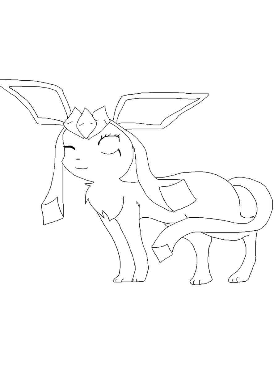 Dibujo gratuito Pokemon Glaceon #187352 de la coleccion Videojuegos para imprimir