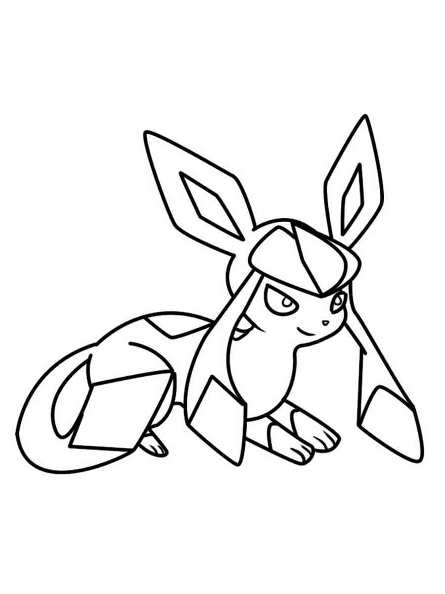 Dibujo gratuito Pokemon Glaceon #187353 de la coleccion Videojuegos para imprimir