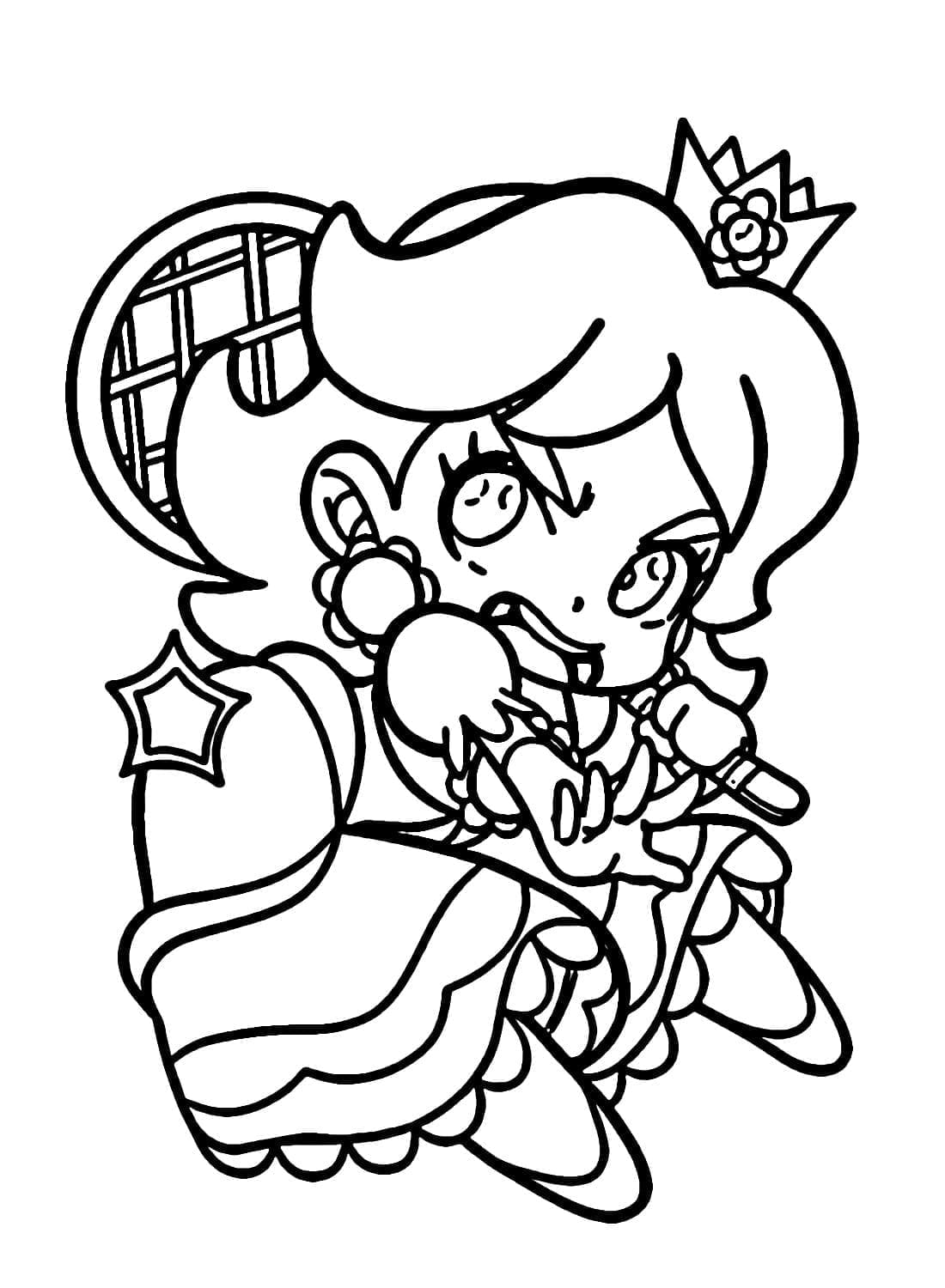 Dibujo gratuito Princesa Daisy #219043 de la coleccion Videojuegos para imprimir