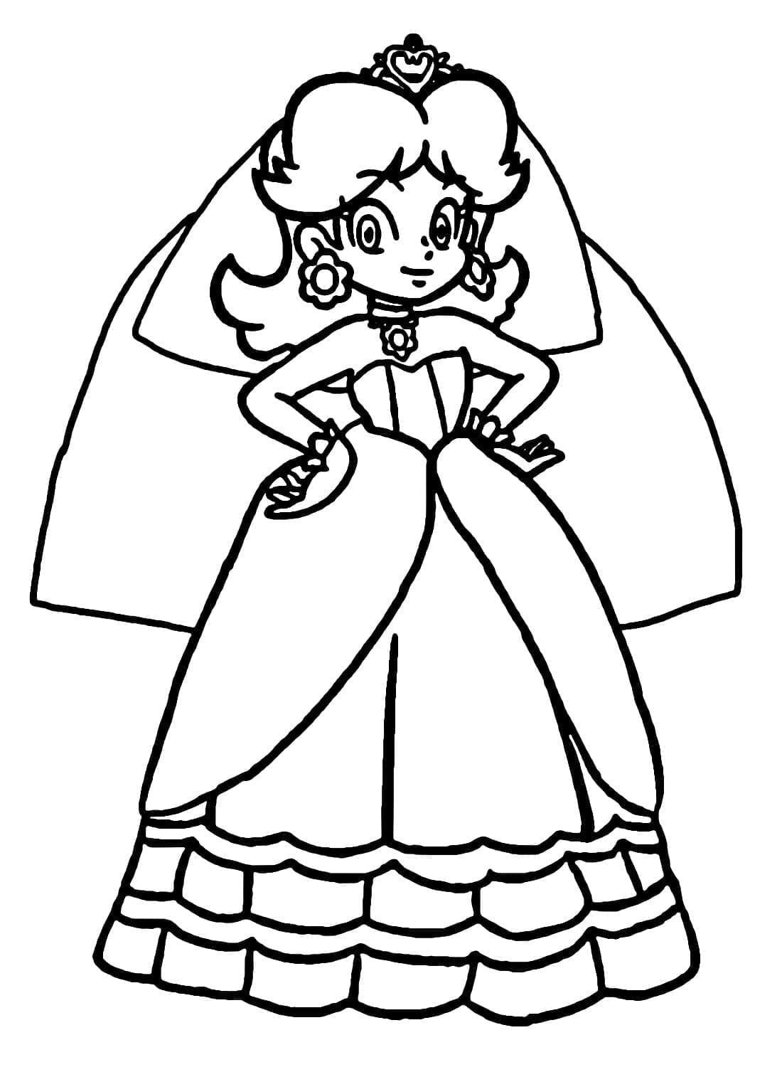 Dibujo gratuito Princesa Daisy #219045 de la coleccion Videojuegos para imprimir