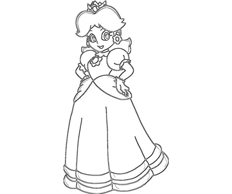 Dibujo gratuito Princesa Daisy #219057 de la coleccion Videojuegos para imprimir Dibujo gratuito Princesa Daisy #219057 de la coleccion Videojuegos para imprimir