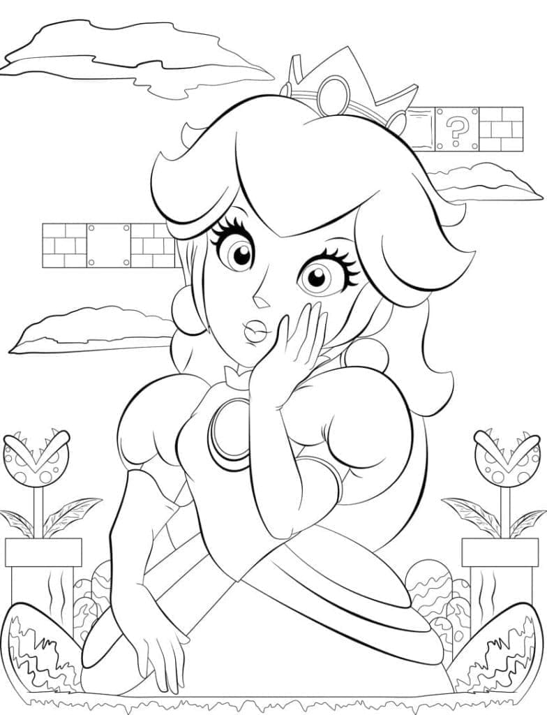 Dibujo gratuito Princesa Peach #211812 de la coleccion Videojuegos para imprimir