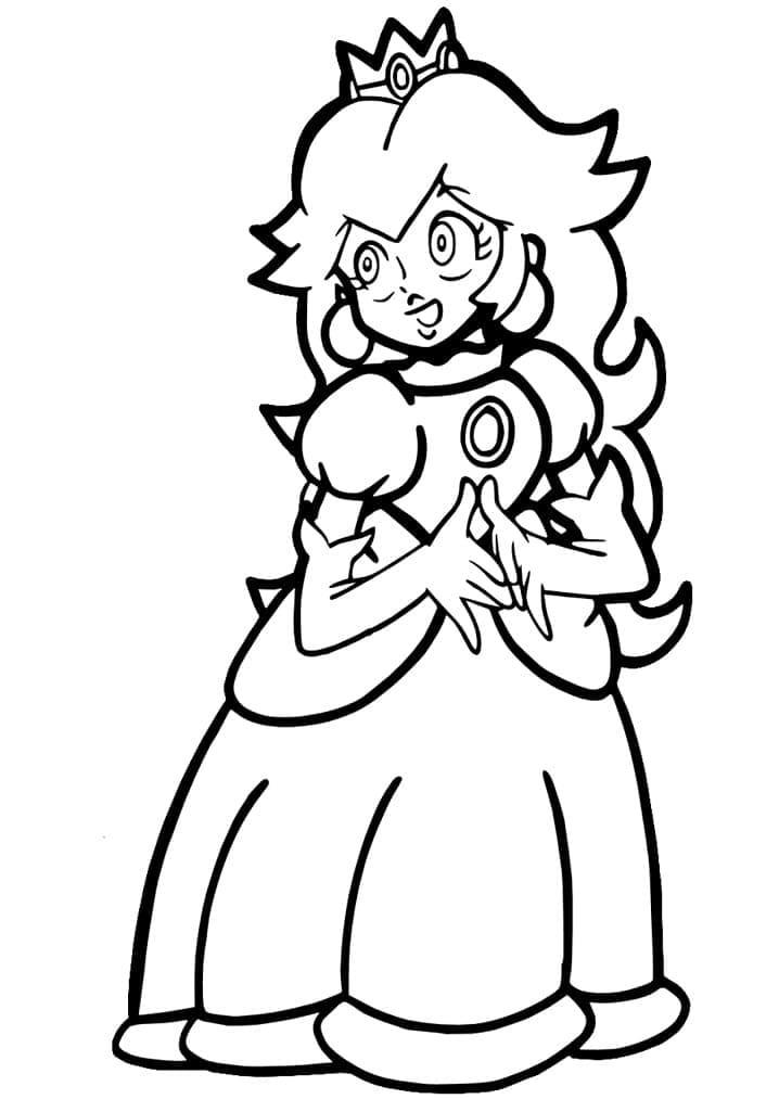 Dibujo gratuito Princesa Peach #211817 de la coleccion Videojuegos para imprimir