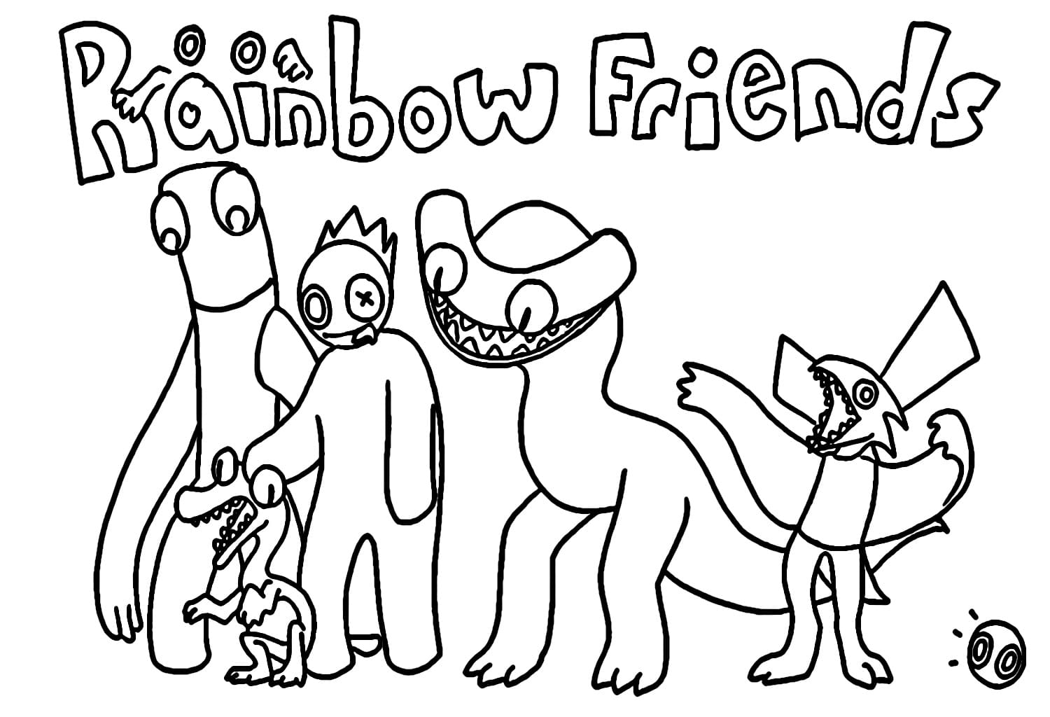 Dibujo gratuito Rainbow Friends #201282 de la coleccion Videojuegos para imprimir