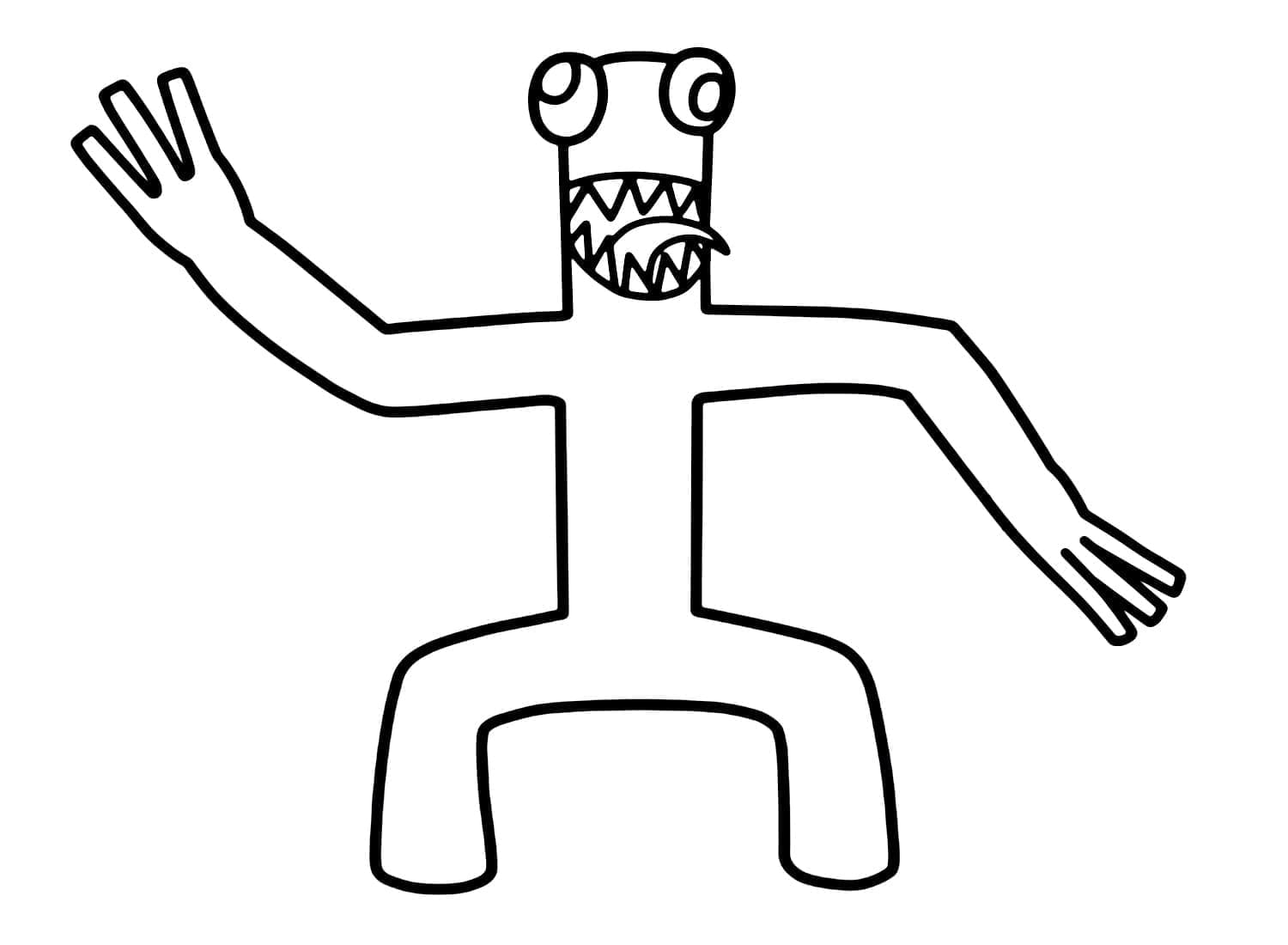 Dibujo para colorear: Rainbow Friends (Videojuegos) #201301 - Dibujos para Colorear e Imprimir Gratis