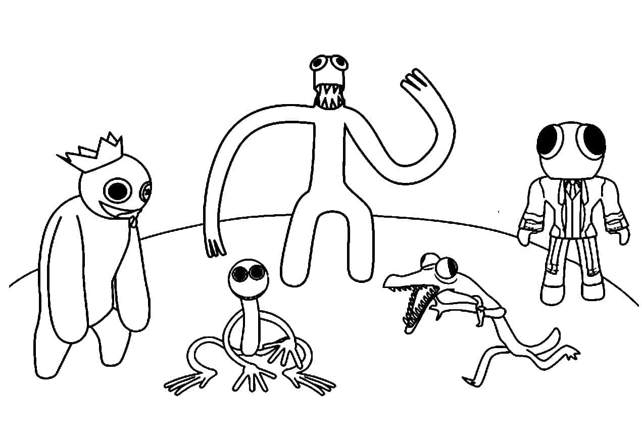 Dibujo gratuito Rainbow Friends #201306 de la coleccion Videojuegos para imprimir