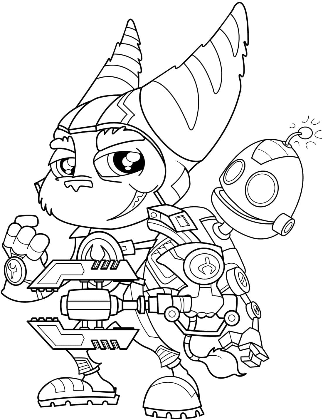 Dibujo gratuito Ratchet y Clank #204594 de la coleccion Videojuegos para imprimir