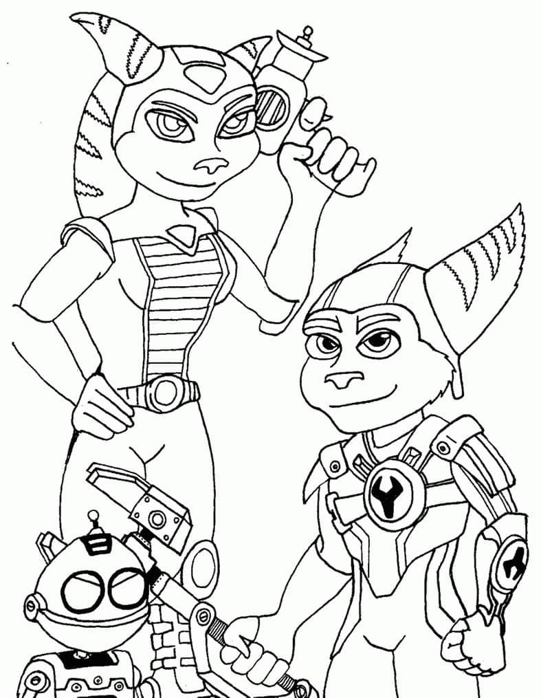 Dibujo gratuito Ratchet y Clank #204596 de la coleccion Videojuegos para imprimir