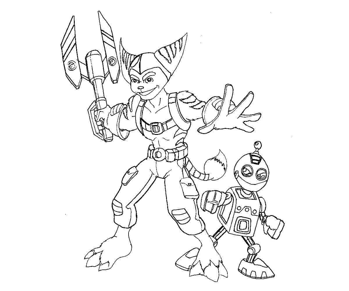 Dibujo gratuito Ratchet y Clank #204605 de la coleccion Videojuegos para imprimir