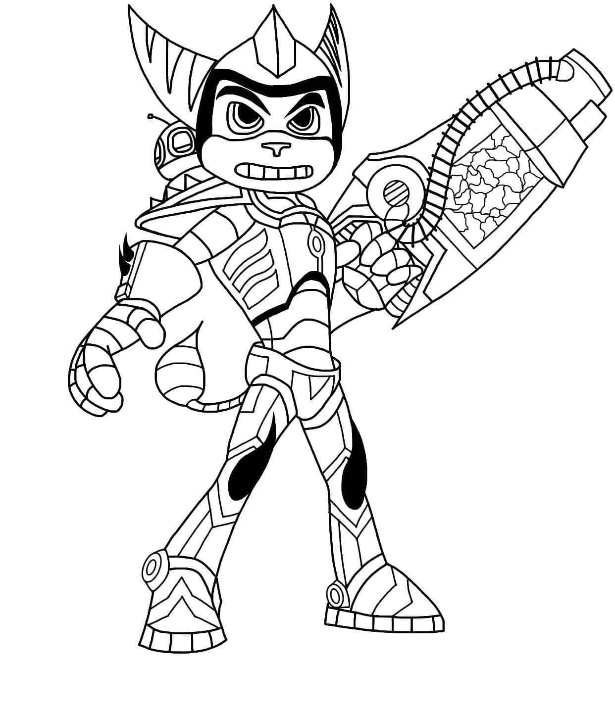 Dibujo gratuito Ratchet y Clank #204607 de la coleccion Videojuegos para imprimir