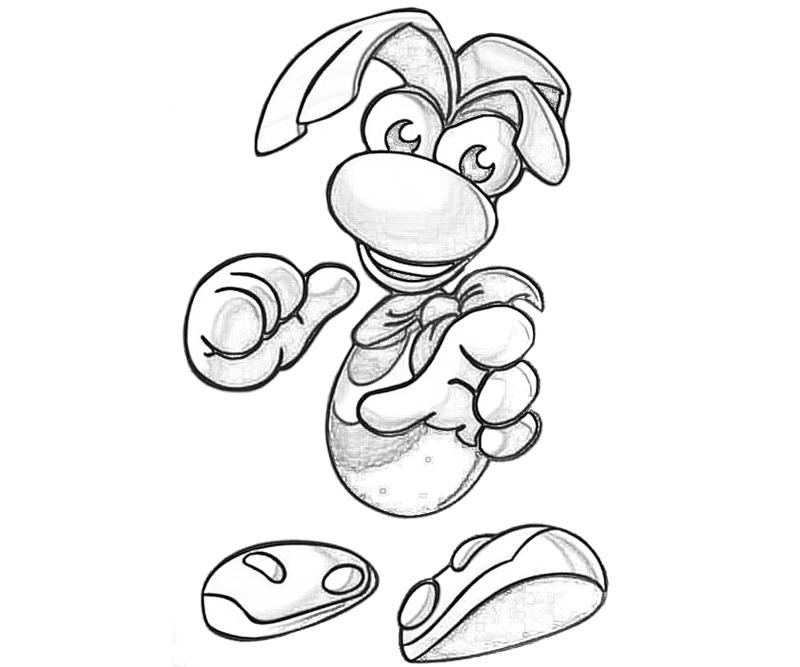 Dibujo para colorear: Rayman (Videojuegos) #114416 - Dibujos para Colorear e Imprimir Gratis