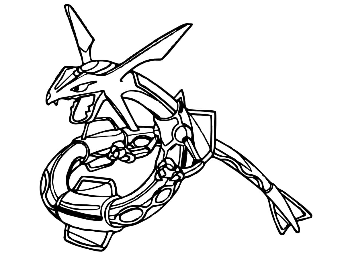 Dibujo gratuito Rayquaza #181615 de la coleccion Videojuegos para imprimir