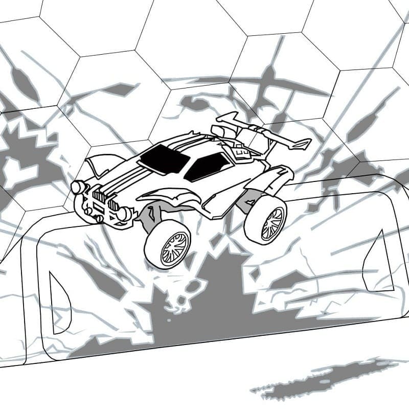 Dibujo gratuito Rocket League #202087 de la coleccion Videojuegos para imprimir