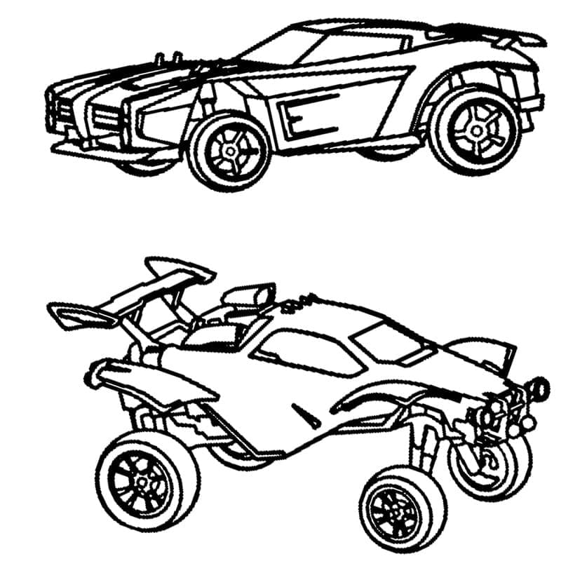 Dibujo gratuito Rocket League #202090 de la coleccion Videojuegos para imprimir