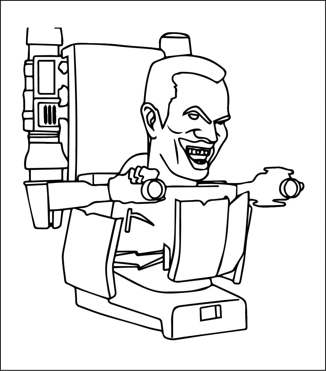 Dibujo gratuito Skibidi Toilet #214863 de la coleccion Videojuegos para imprimir