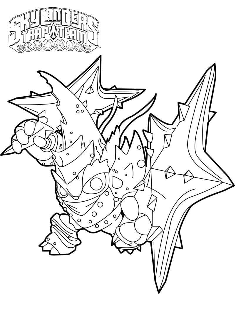 Dibujo gratuito Skylanders #195318 de la coleccion Videojuegos para imprimir