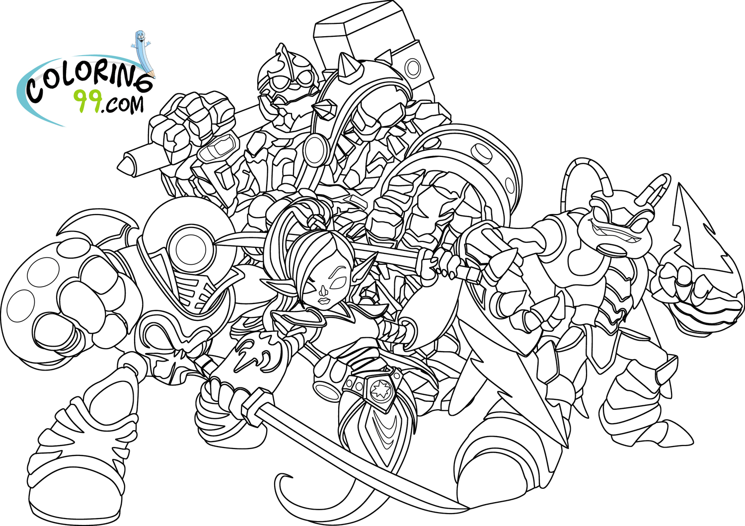 Dibujo gratuito Skylanders #43400 de la coleccion Videojuegos para imprimir