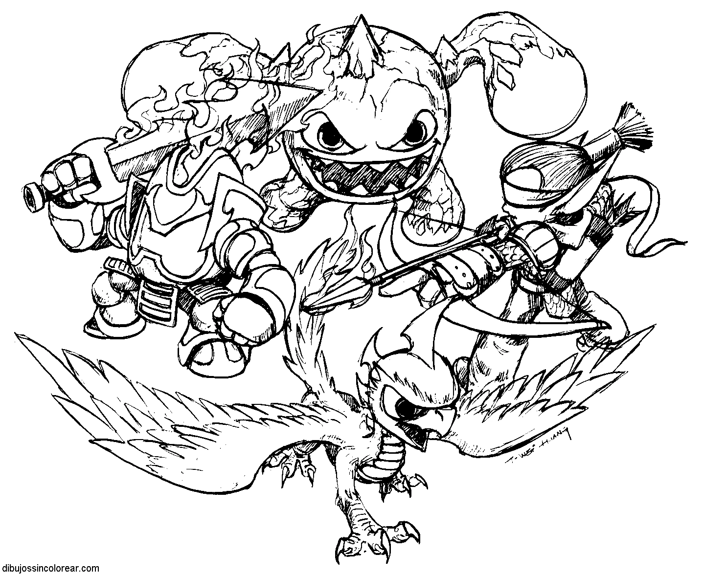 Dibujo gratuito Skylanders #43508 de la coleccion Videojuegos para imprimir