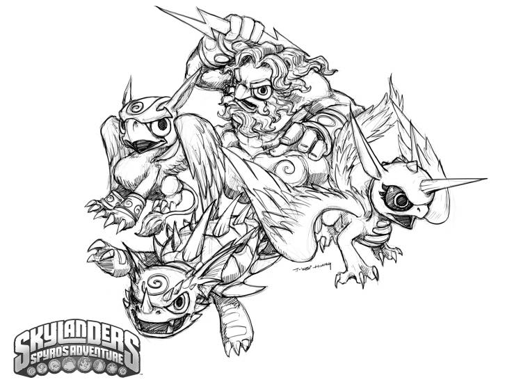 Dibujo gratuito Skylanders #43568 de la coleccion Videojuegos para imprimir