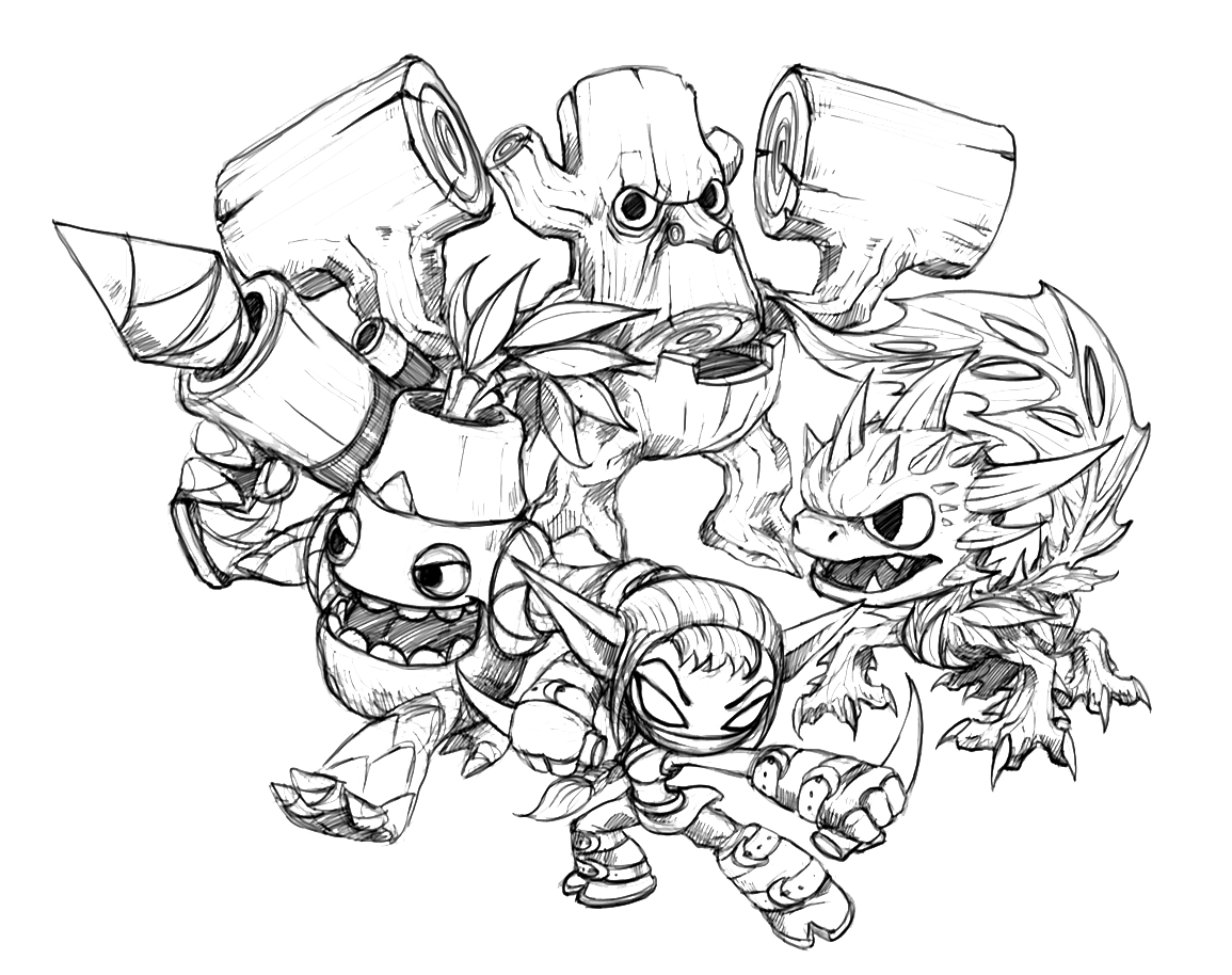 Dibujo gratuito Skylanders #43611 de la coleccion Videojuegos para imprimir