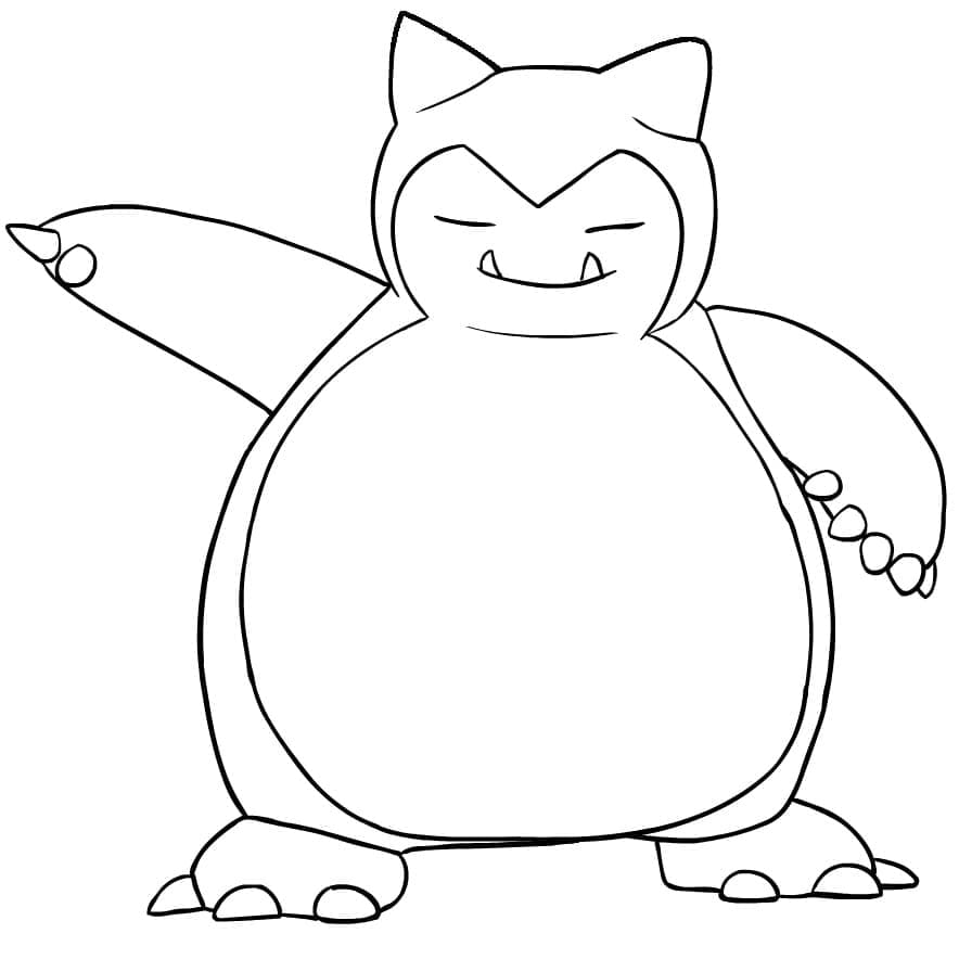 Dibujo gratuito Snorlax #181451 de la coleccion Videojuegos para imprimir
