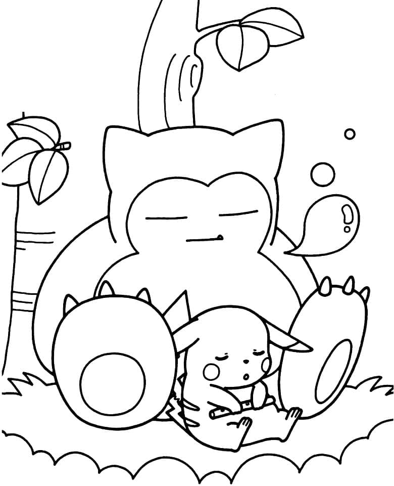 Dibujo para colorear: Snorlax (Videojuegos) #181454 - Dibujos para Colorear e Imprimir Gratis