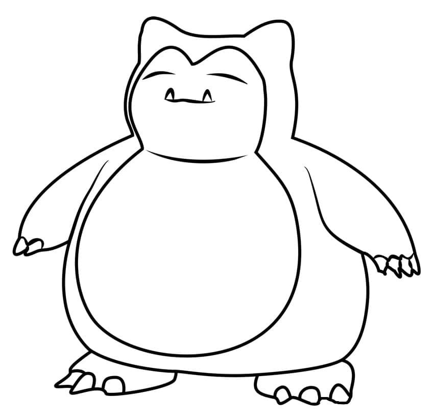 Dibujo gratuito Snorlax #181455 de la coleccion Videojuegos para imprimir