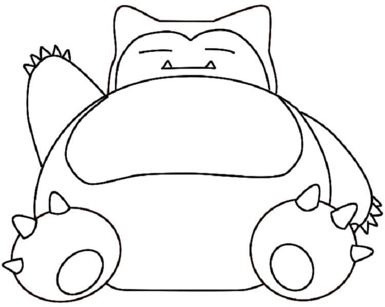 Dibujo gratuito Snorlax #181456 de la coleccion Videojuegos para imprimir