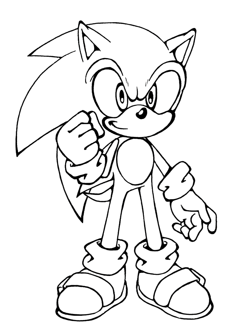 Dibujo para colorear: Sonic (Videojuegos) #153823 - Dibujos para Colorear e Imprimir Gratis