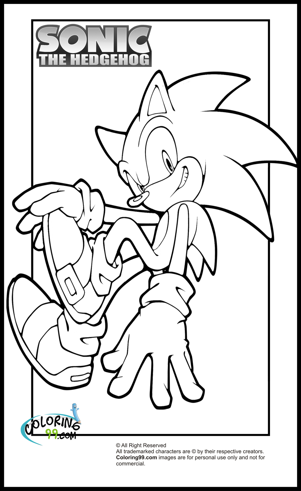Dibujo para colorear: Sonic (Videojuegos) #153851 - Dibujos para Colorear e Imprimir Gratis
