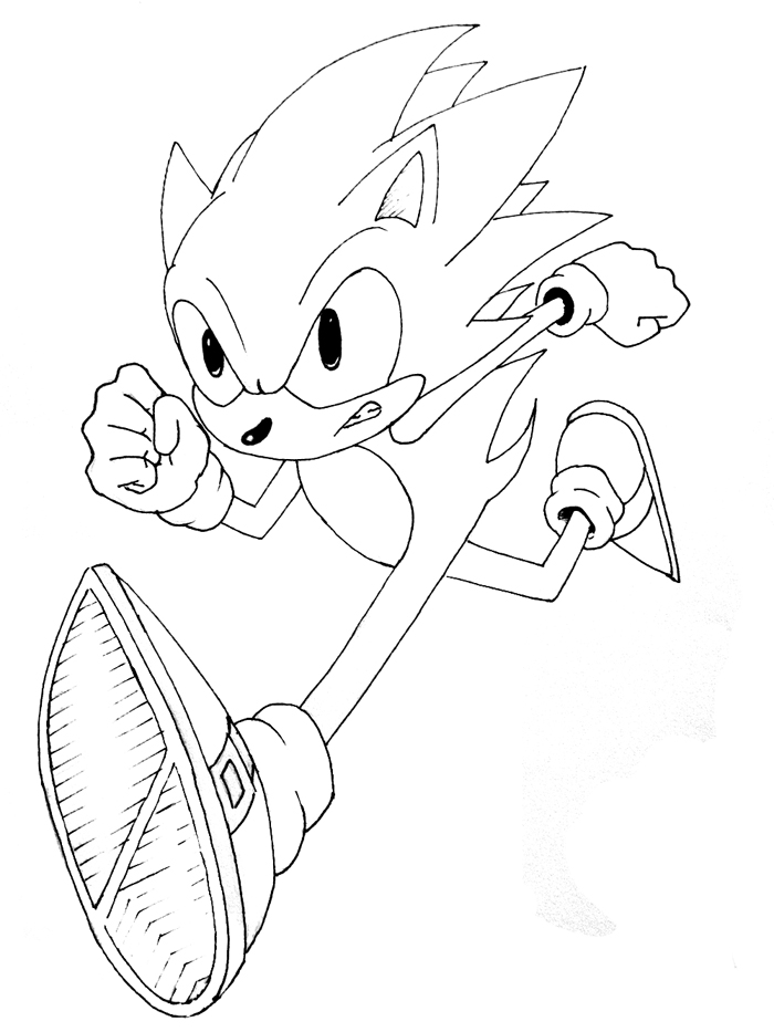 Dibujo para colorear: Sonic (Videojuegos) #153859 - Dibujos para Colorear e Imprimir Gratis